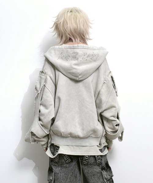 TRAVAS TOKYO（トラバス トウキョウ）の「『TRAVAS TOKYO/トラバス トーキョー』GEDRAJI x TRAVAS TOKYO イラストプリントZIPパーカー（パーカー・レディース・ブラック/ライトベージュ・FREE）」の22枚目の写真