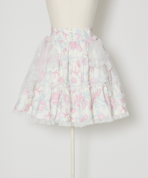 Rosy Flora tulle Veil skirt（スカート）｜mellfy memory（メルフィー