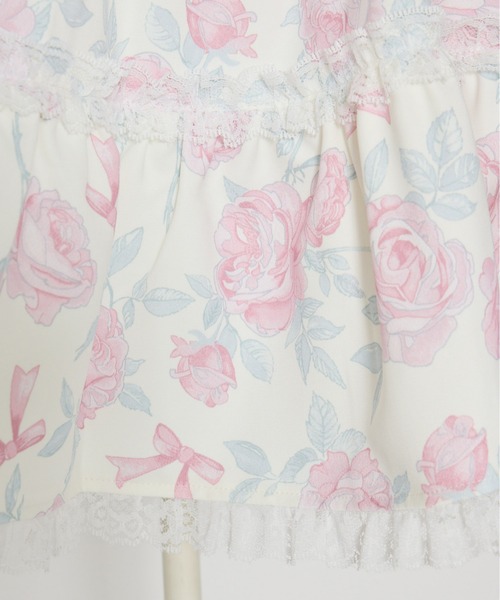 mellfy memory(メルフィーメモリー)の「Rosy Flora tulle Veil skirt(スカート・レディース・ピンク/ホワイト・MEDIUM/SMALL)」の3枚目の写真