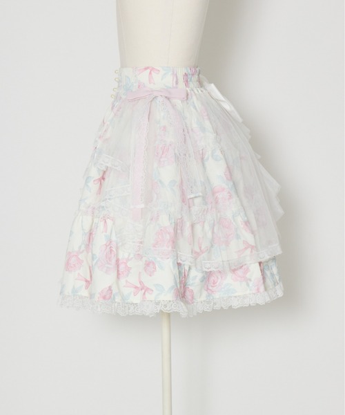 mellfy memory(メルフィーメモリー)の「Rosy Flora tulle Veil skirt(スカート・レディース・ピンク/ホワイト・MEDIUM/SMALL)」の15枚目の写真