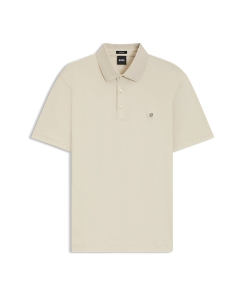BOSS(ボス)の「シルケットコットン ポロシャツ ダブルモノグラム(ポロシャツ・メンズ・ブラック・XXL/L/XL/S/M)」の5枚目の写真