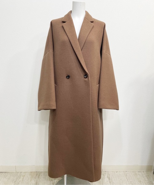 COMMON WARE（コモンウェアー）の「canaco _: ワイドスリーブ　オーバーサイズテイラードコート OVERSIZED TAILORED COAT（その他アウター・レディース・ブラウン系その他/グレー・FREE）」の2枚目の写真
