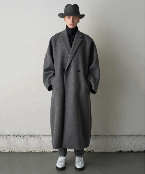 COMMON WARE（コモンウェアー）の「canaco _: ワイドスリーブ　オーバーサイズテイラードコート OVERSIZED TAILORED COAT（その他アウター・レディース・ブラウン系その他/グレー・FREE）」の3枚目の写真