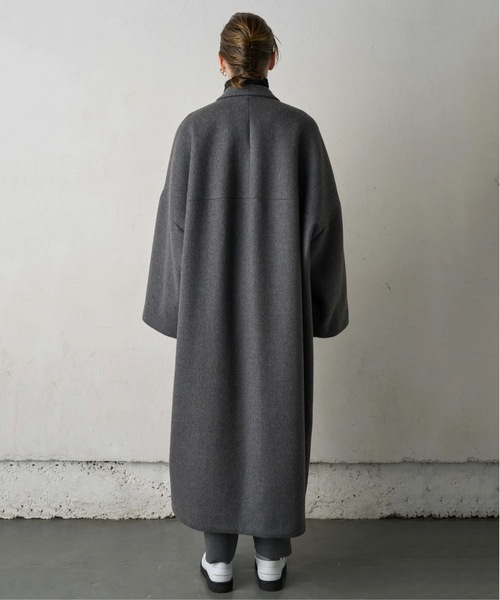 COMMON WARE（コモンウェアー）の「canaco _: ワイドスリーブ　オーバーサイズテイラードコート OVERSIZED TAILORED COAT（その他アウター・レディース・ブラウン系その他/グレー・FREE）」の6枚目の写真