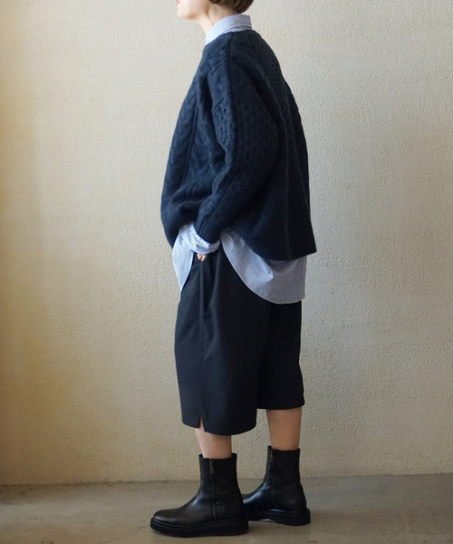 JOURNAL STANDARD LUXE(ジャーナルスタンダード ラックス)の「アランプルオーバー(ニット/セーター・レディース・ホワイト/ネイビー・FREE)」の14枚目の写真