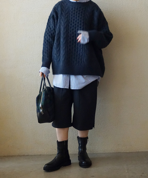 JOURNAL STANDARD LUXE(ジャーナルスタンダード ラックス)の「アランプルオーバー(ニット/セーター・レディース・ホワイト/ネイビー・FREE)」の15枚目の写真