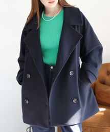 cepo（セポ）の「ニットメルトンハーフコート（ピーコート）」