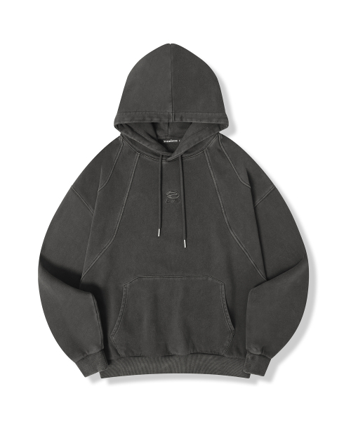 AVANDRESS(アバンドレス )の「Sunground Hoody PIGMENT WASHING BLACK(パーカー・レディース・ライトブラック・SMALL/MEDIUM/LARGE)」の4枚目の写真