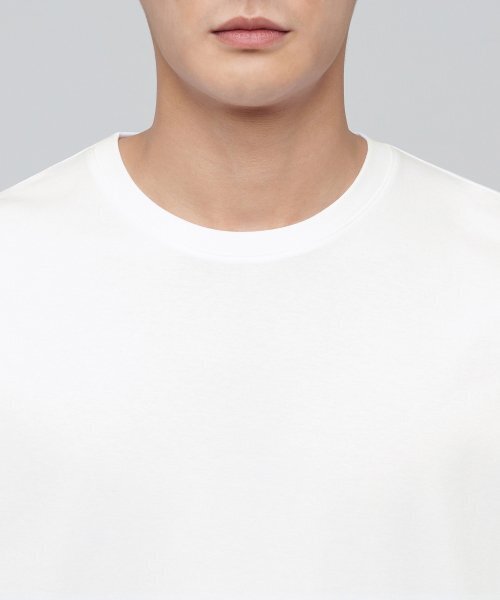 MUSINSA STANDARD（ムシンサスタンダード）の「リラックスフィットクルーネックストリングTシャツ[クリーム]（Tシャツ/カットソー・メンズ・その他・SMALL/MEDIUM）」の4枚目の写真