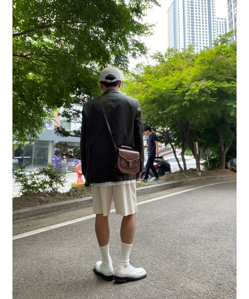 MUSINSA STANDARD（ムシンサスタンダード）の「リラックスフィットクルーネックストリングTシャツ[クリーム]（Tシャツ/カットソー・メンズ・その他・SMALL/MEDIUM）」の9枚目の写真