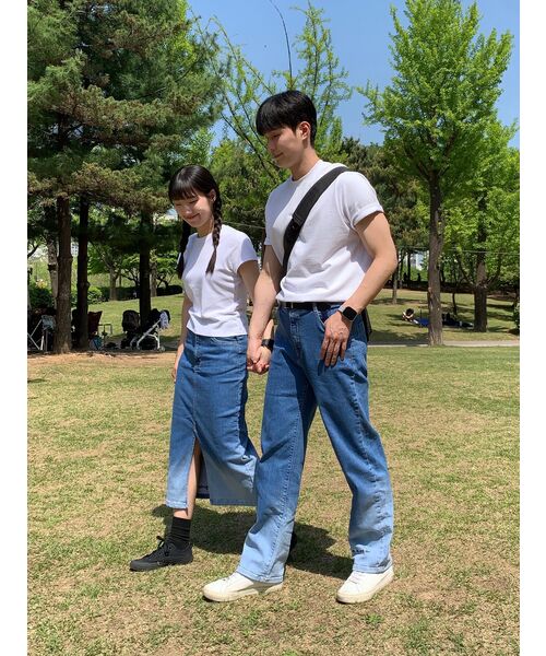 MUSINSA STANDARD（ムシンサスタンダード）の「リラックスフィットクルーネックストリングTシャツ[クリーム]（Tシャツ/カットソー・メンズ・その他・SMALL/MEDIUM）」の10枚目の写真