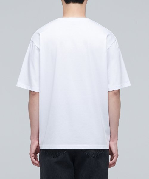 MUSINSA STANDARD（ムシンサスタンダード）の「スーピマリラックスドクルーネックTシャツ[ホワイト]（Tシャツ/カットソー・メンズ・その他・SMALL/MEDIUM/LARGE/X-LARGE/XX-LARGE/XXX-LARGE）」の4枚目の写真