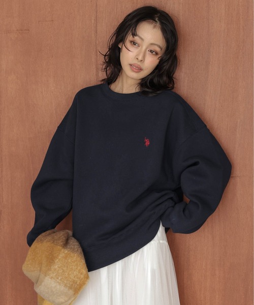 U.S. POLO ASSN.(ユーエスポロアッスン)の「U.S. POLO ASSN.裏起毛スウェット(スウェット・レディース・ライトグレー/ブラック/ネイビー/チャコール・フリー)」の4枚目の写真