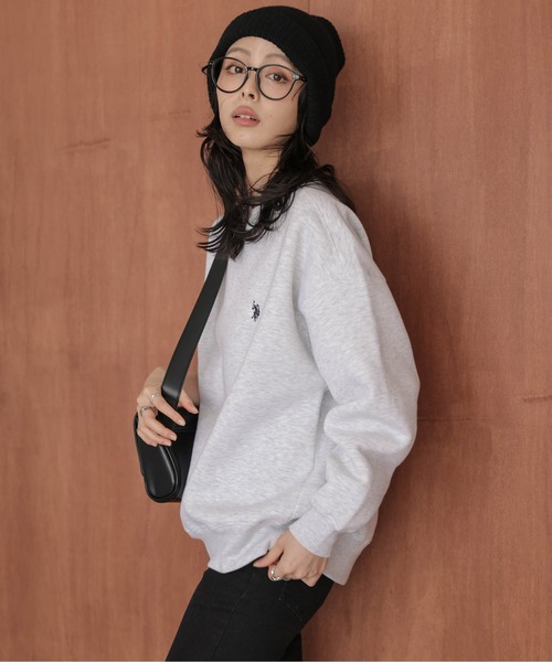 U.S. POLO ASSN.(ユーエスポロアッスン)の「U.S. POLO ASSN.裏起毛スウェット(スウェット・レディース・ライトグレー/ブラック/ネイビー/チャコール・フリー)」の12枚目の写真