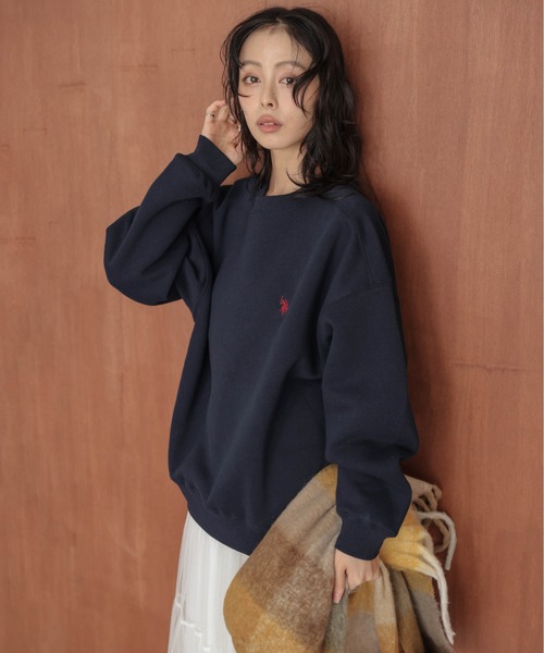 U.S. POLO ASSN.(ユーエスポロアッスン)の「U.S. POLO ASSN.裏起毛スウェット(スウェット・レディース・ライトグレー/ブラック/ネイビー/チャコール・フリー)」の17枚目の写真