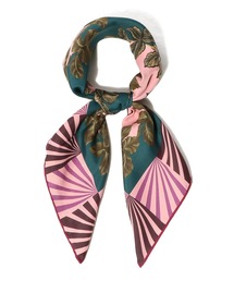 h29 超美品　マンテロ　スカーフ　シルク100 MANTERO（マンテロ） シルクスカーフ RIVER 0484F 07425 レディース