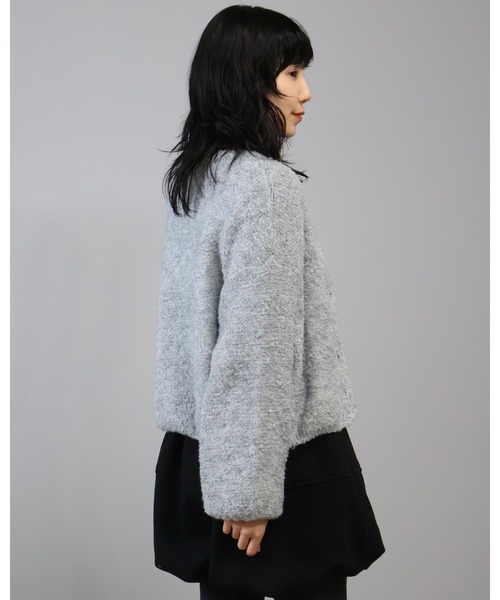 Doumoi（ドゥモエ）の「ドロップショルダーニットカーディガン（カーディガン/ボレロ・レディース・イエロー/グレー/グリーン・FREE）」の14枚目の写真
