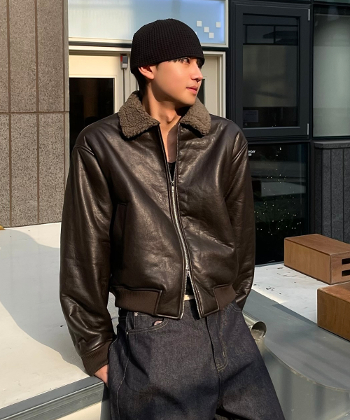 GLW(ジーエルダブリュ)の「ヴィンテージムートンボンバー ブラウン(ムートンコート・レディース・その他・SMALL/MEDIUM/LARGE)」の19枚目の写真