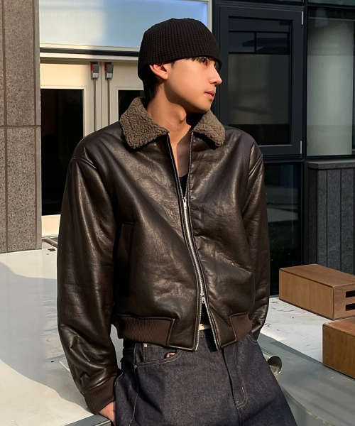GLW(ジーエルダブリュ)の「ヴィンテージムートンボンバー ブラウン(ムートンコート・レディース・その他・SMALL/MEDIUM/LARGE)」の12枚目の写真