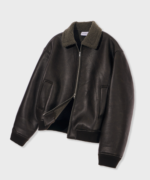 GLW(ジーエルダブリュ)の「ヴィンテージムートンボンバー ブラウン(ムートンコート・レディース・その他・SMALL/MEDIUM/LARGE)」の13枚目の写真