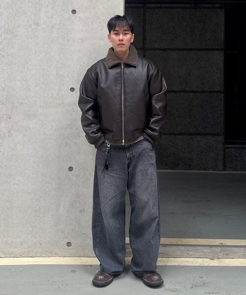 GLW(ジーエルダブリュ)の「ヴィンテージムートンボンバー ブラウン(ムートンコート・レディース・その他・SMALL/MEDIUM/LARGE)」の3枚目の写真