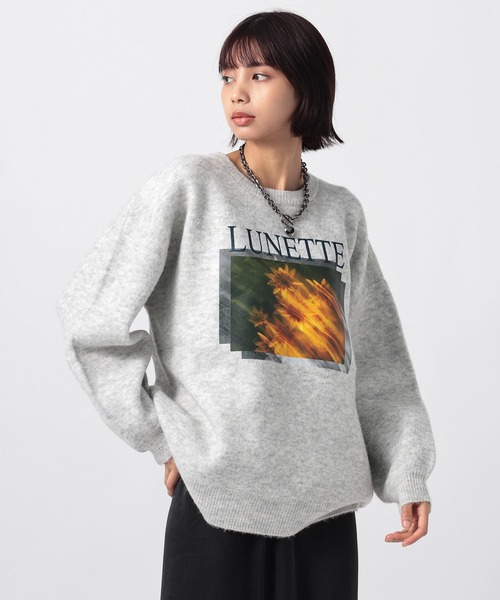 PAGEBOY（ページボーイ）の「フォトプリントニットプルオーバー（ニット/セーター・レディース・ブラック/グレー/レッド・FREE）」の15枚目の写真