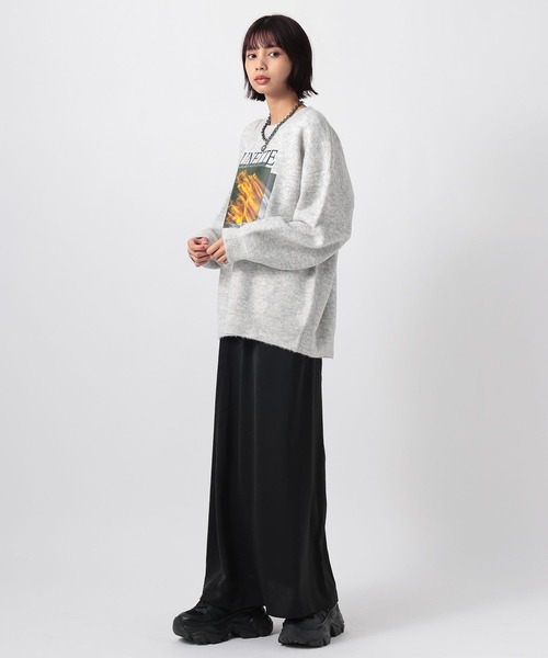 PAGEBOY（ページボーイ）の「フォトプリントニットプルオーバー（ニット/セーター・レディース・ブラック/グレー/レッド・FREE）」の13枚目の写真