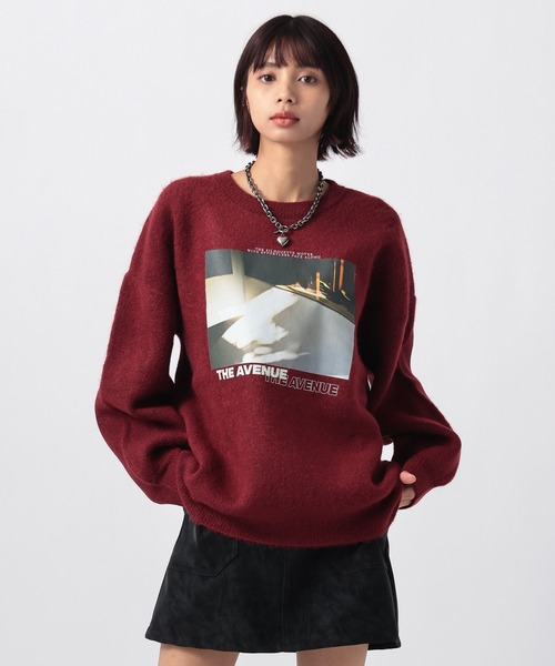 PAGEBOY（ページボーイ）の「フォトプリントニットプルオーバー（ニット/セーター・レディース・ブラック/グレー/レッド・FREE）」の22枚目の写真