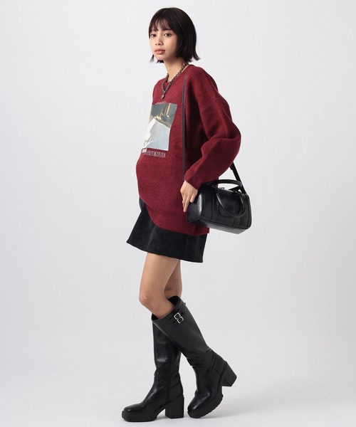 PAGEBOY（ページボーイ）の「フォトプリントニットプルオーバー（ニット/セーター・レディース・ブラック/グレー/レッド・FREE）」の20枚目の写真