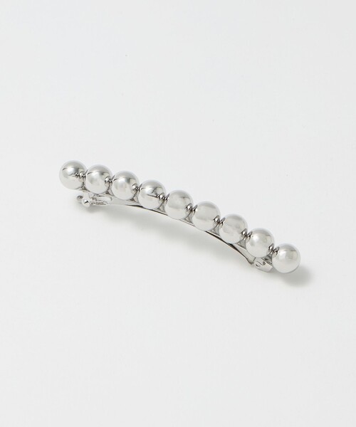 UNITED ARROWS（ユナイテッドアローズ）の「メタルボール バレッタ（バレッタ/ヘアクリップ・レディース・シルバー/ゴールド・FREE）」の2枚目の写真