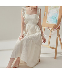 VIKINI VENDER（ビキニベンダー）の「Monique Frill Back Ribbon Long Dress（ワンピース）」