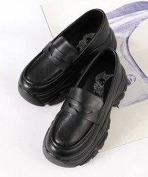 LOVE HUNTER/軽量 厚底 ローファースニーカー|+6cm 美脚・脚長・厚底スニーカーソール・韓国・通勤通学(2232)