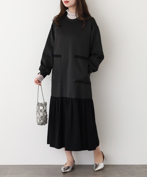 セール】Anna Nicola ライトダンボールティアードワンピース