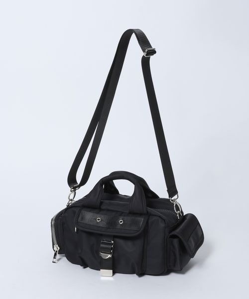 JEANASIS（ジーナシス）の「ナイロンポケットボストン/637897（ボストンバッグ・レディース・ブラック/カーキ・FREE）」の2枚目の写真