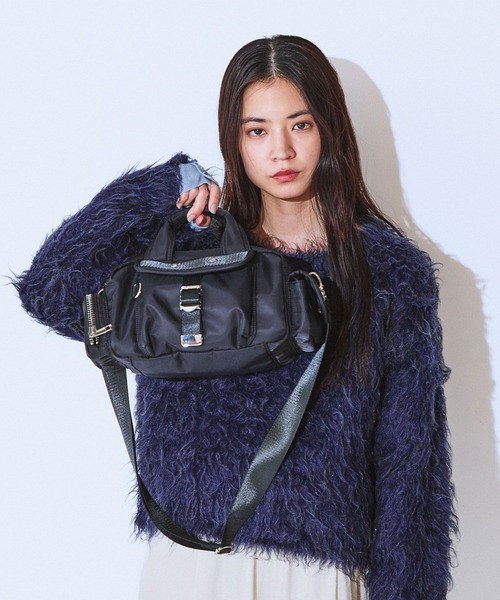 JEANASIS（ジーナシス）の「ナイロンポケットボストン/637897（ボストンバッグ・レディース・ブラック/カーキ・FREE）」の20枚目の写真