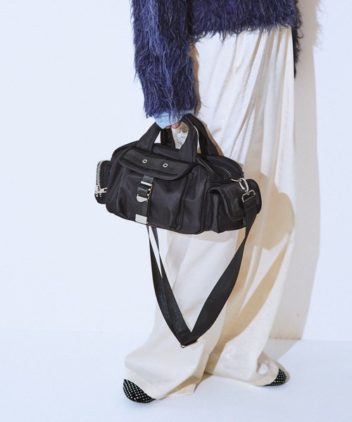 JEANASIS（ジーナシス）の「ナイロンポケットボストン/637897（ボストンバッグ・レディース・ブラック/カーキ・FREE）」の21枚目の写真