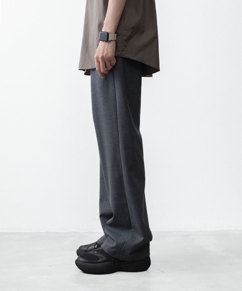 VEIN (ヴェイン)の「3/60 ハイツイスト ウールトロ イージートラウザーズ / 3/60 HIGH TWIST WOOL TRO EASY TROUSERS(スラックス・メンズ・グレー/ブラック・1/3/2/4)」の7枚目の写真