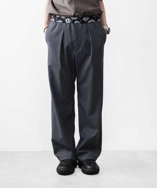 VEIN (ヴェイン)の「3/60 ハイツイスト ウールトロ イージートラウザーズ / 3/60 HIGH TWIST WOOL TRO EASY TROUSERS(スラックス・メンズ・グレー/ブラック・1/3/2/4)」の9枚目の写真