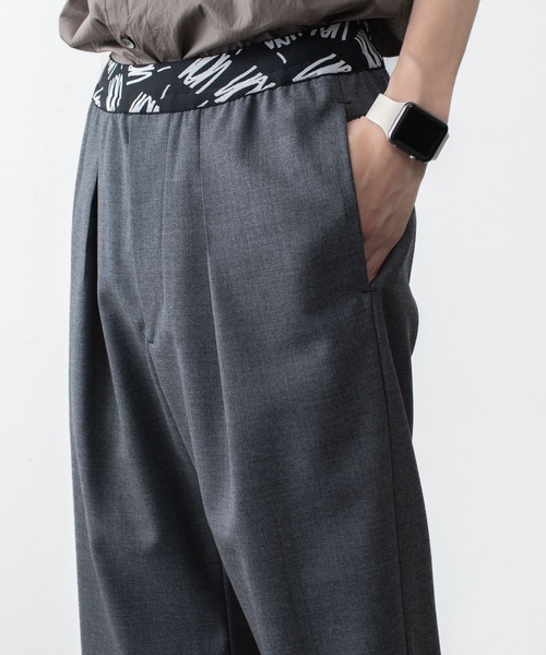 VEIN (ヴェイン)の「3/60 ハイツイスト ウールトロ イージートラウザーズ / 3/60 HIGH TWIST WOOL TRO EASY TROUSERS(スラックス・メンズ・グレー/ブラック・1/3/2/4)」の11枚目の写真