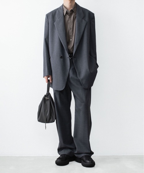 VEIN (ヴェイン)の「3/60 ハイツイスト ウールトロ イージートラウザーズ / 3/60 HIGH TWIST WOOL TRO EASY TROUSERS(スラックス・メンズ・グレー/ブラック・1/3/2/4)」の13枚目の写真
