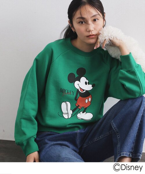 Mickey Mouse》プリントアソートスウェット【洗濯機OK】（スウェット