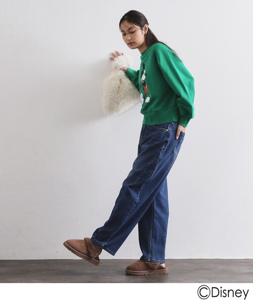 OPAQUE.CLIP（オペークドットクリップ）の「《Mickey Mouse》プリントアソートスウェット【洗濯機OK】（スウェット・レディース・ホワイト/グリーン/グレー・99）」の15枚目の写真