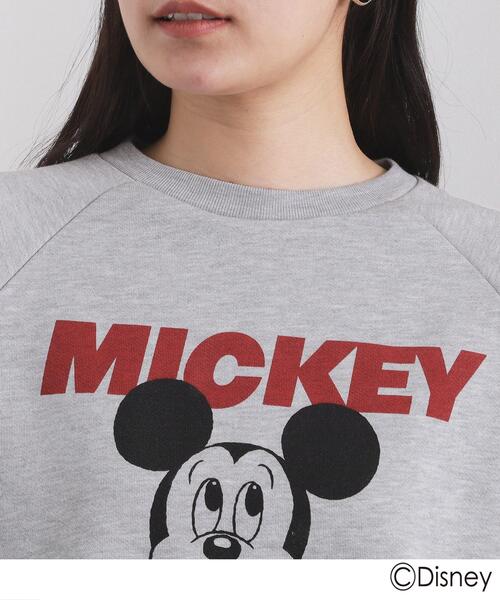 OPAQUE.CLIP（オペークドットクリップ）の「《Mickey Mouse》プリントアソートスウェット【洗濯機OK】（スウェット・レディース・ホワイト/グリーン/グレー・99）」の20枚目の写真
