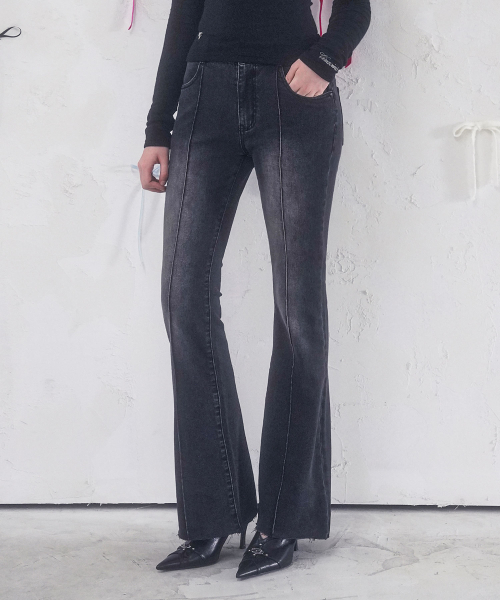 Vivacious(ビバシャス)の「Sculpted Bootscut Pants BLUE(デニムパンツ・レディース・ブルー・LARGE/SMALL/MEDIUM)」の2枚目の写真