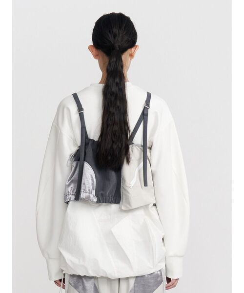 UN3D.(アンスリード)の「FRONT BACK DOCKING BUSTIER / フロントバックドッキングビスチェ(その他トップス・レディース・ブラック/グレー・FREE)」の5枚目の写真