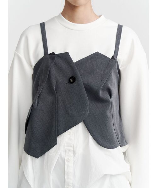 UN3D.(アンスリード)の「FRONT BACK DOCKING BUSTIER / フロントバックドッキングビスチェ(その他トップス・レディース・ブラック/グレー・FREE)」の6枚目の写真