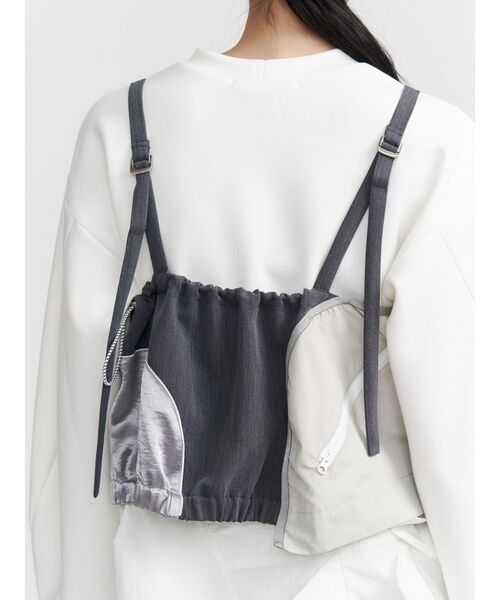 UN3D.(アンスリード)の「FRONT BACK DOCKING BUSTIER / フロントバックドッキングビスチェ(その他トップス・レディース・ブラック/グレー・FREE)」の7枚目の写真