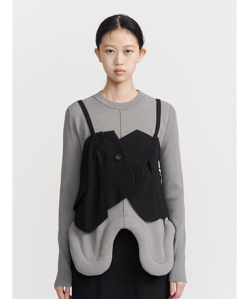 UN3D.（アンスリード）の「FRONT BACK DOCKING BUSTIER【セットアップ