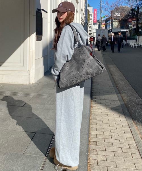 RAY CASSIN(レイカズン)の「ロゴフードパーカー(パーカー・レディース・ネイビー/ホワイト/グレー・S/M)」の7枚目の写真