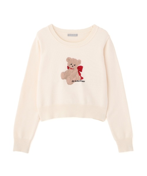 JILL by JILL STUART(ジルバイジルスチュアート)の「◇<BEARシリーズ>インターシャニット(ニット/セーター・レディース・ホワイト/ネイビー/グレー・FREE)」の10枚目の写真
